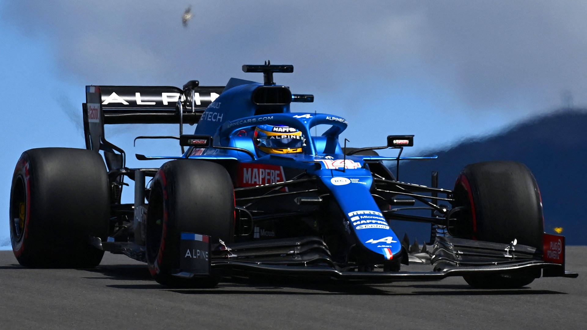 Close-up Of Alpine Car Background