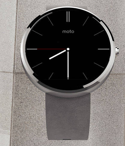 Close-up Of An Elegant Smartwatch On A Wooden Surface Background
