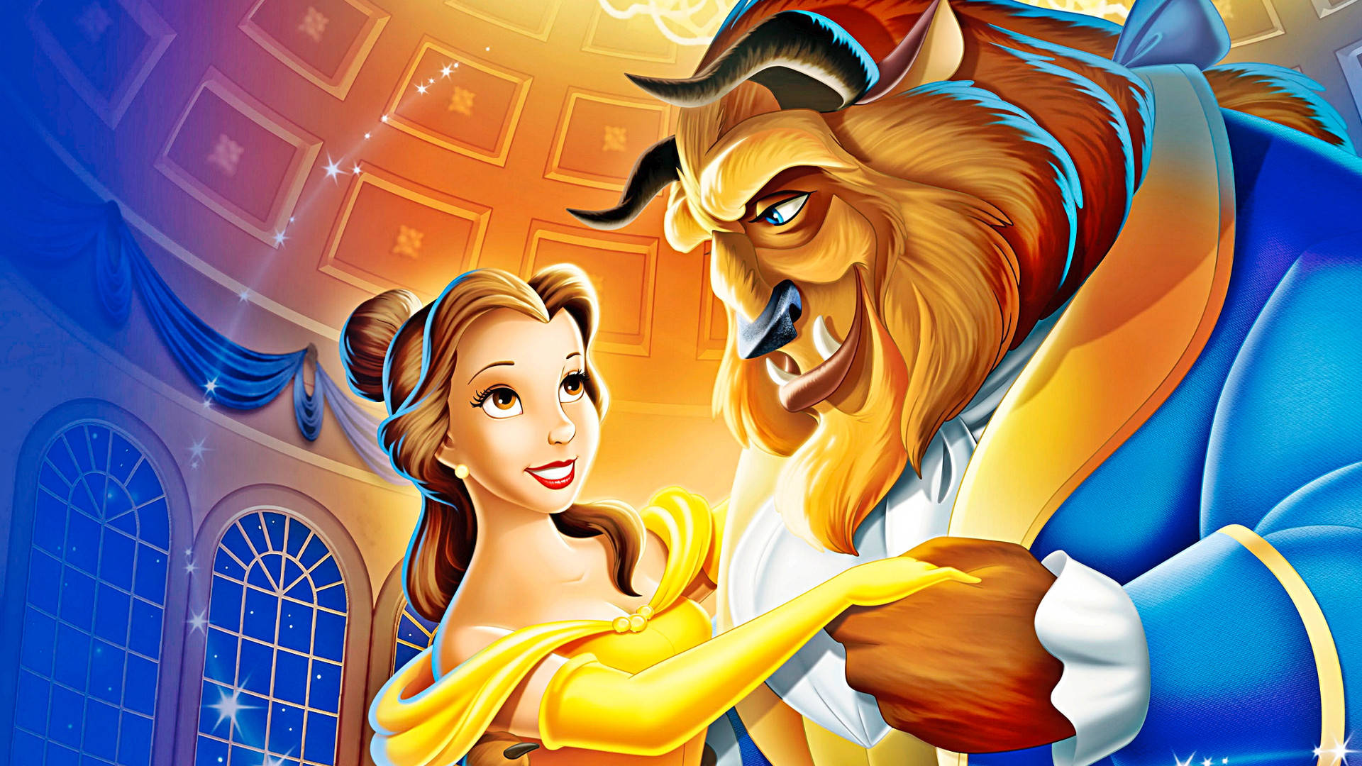 Close-up Of Belle And Beast Background