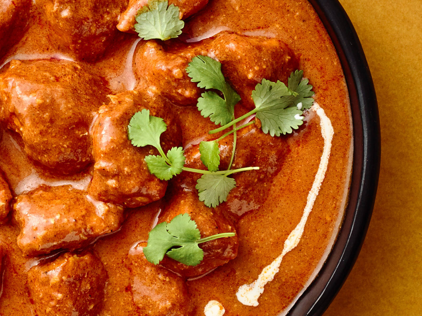 Close Up Of Butter Chicken Background