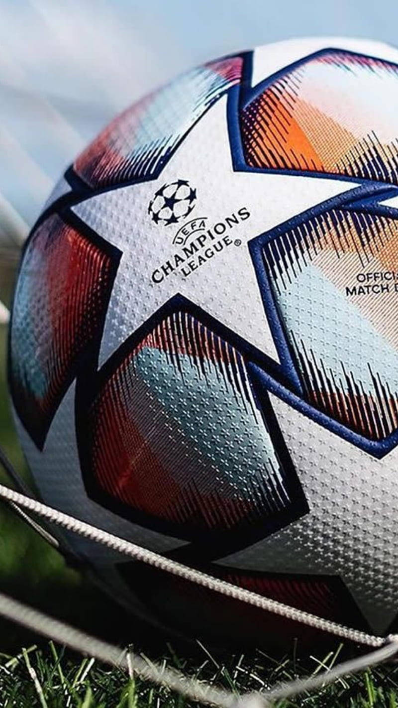 Close-up Of Champions League Ball Background