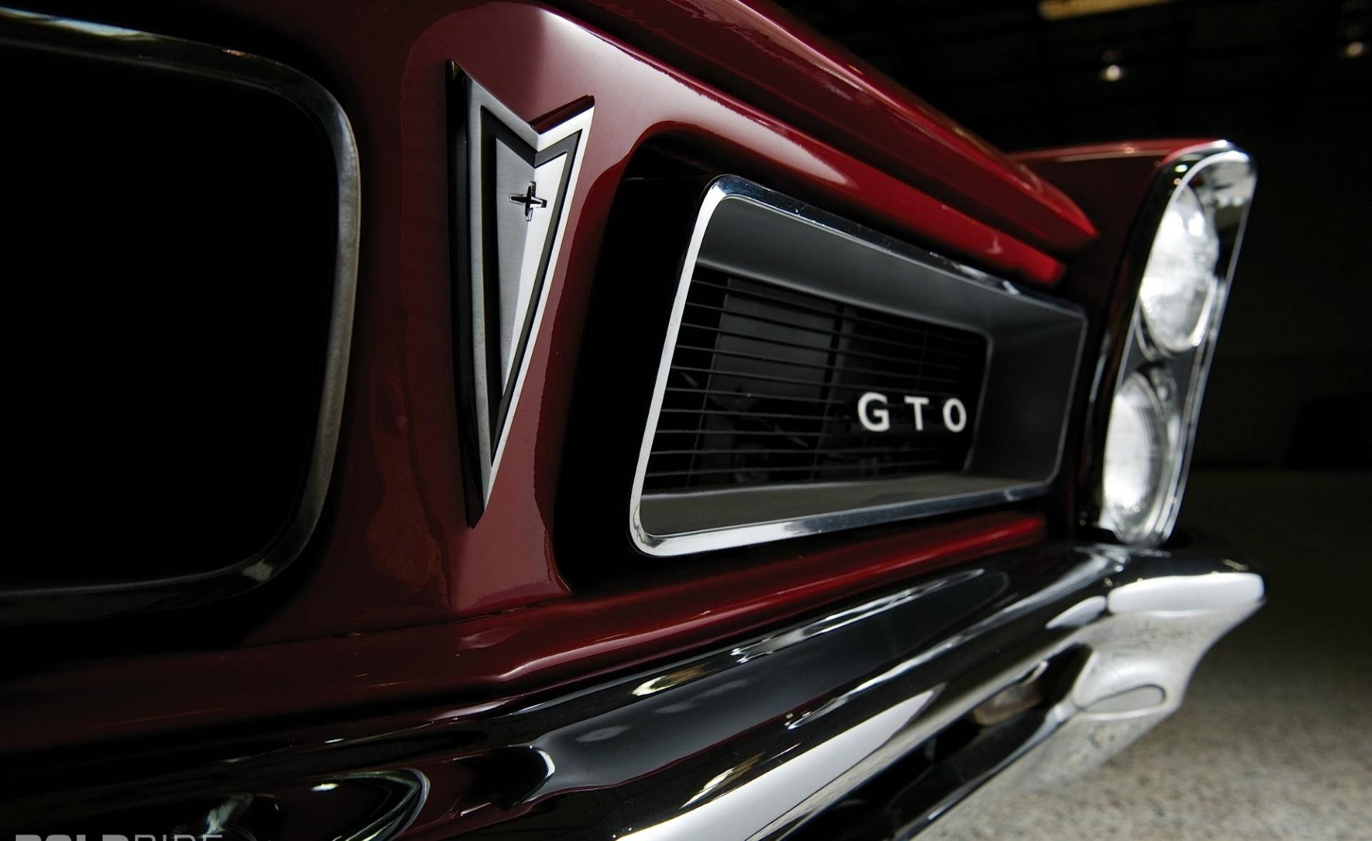 Close-up Of Classic Pontiac Gto