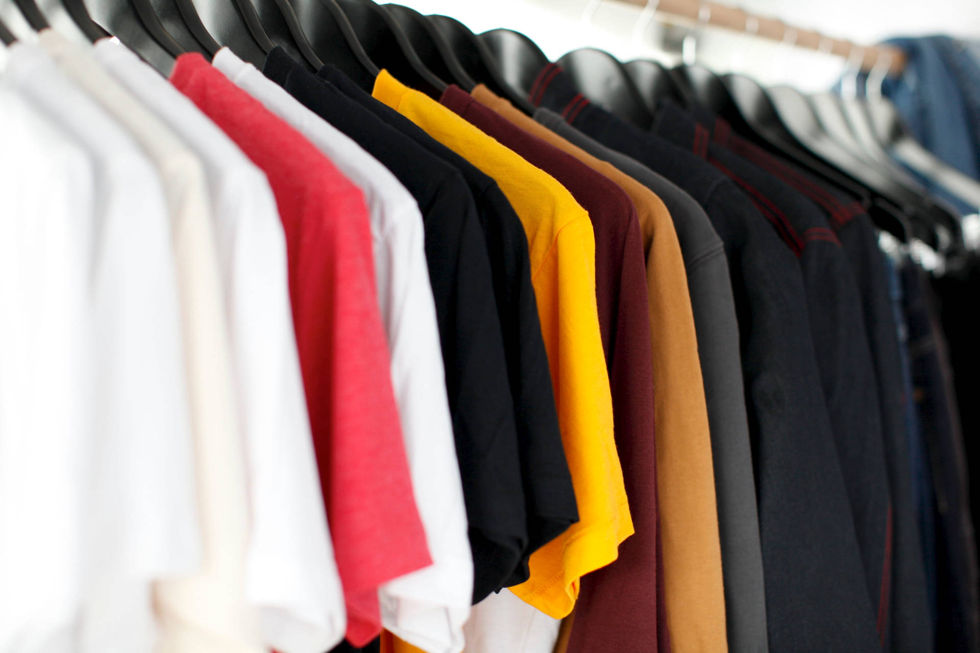 Close-up Of Clothes On Rack