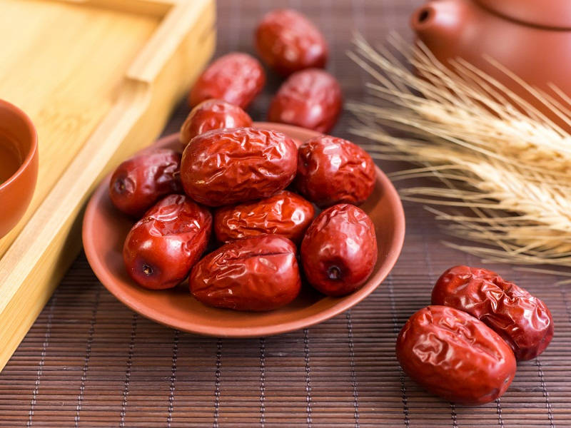 Close-up Of Dried Indian Jujube Seeds Background