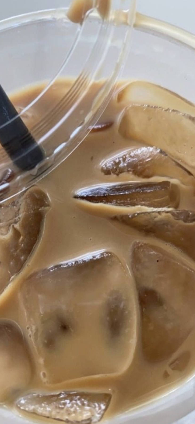 Close-up Of Iced Coffee Aesthetic Background