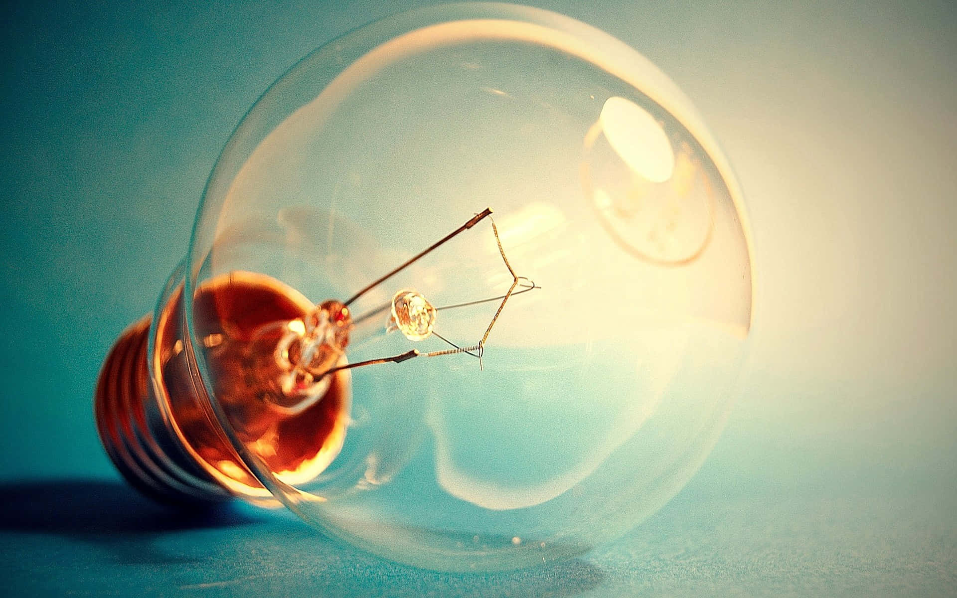 Close-up Of Incandescent Bulb Background