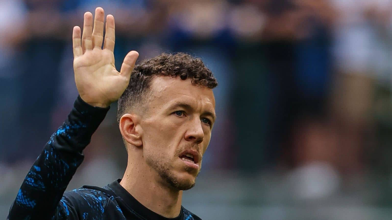 Close-up Of Ivan Perisic Waving