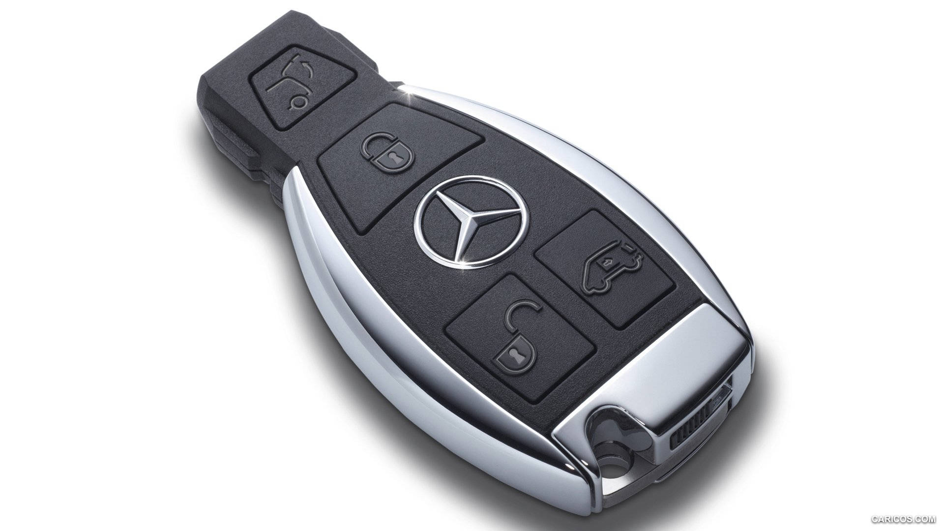 Close-up Of Mercedes-benz Car Key Background