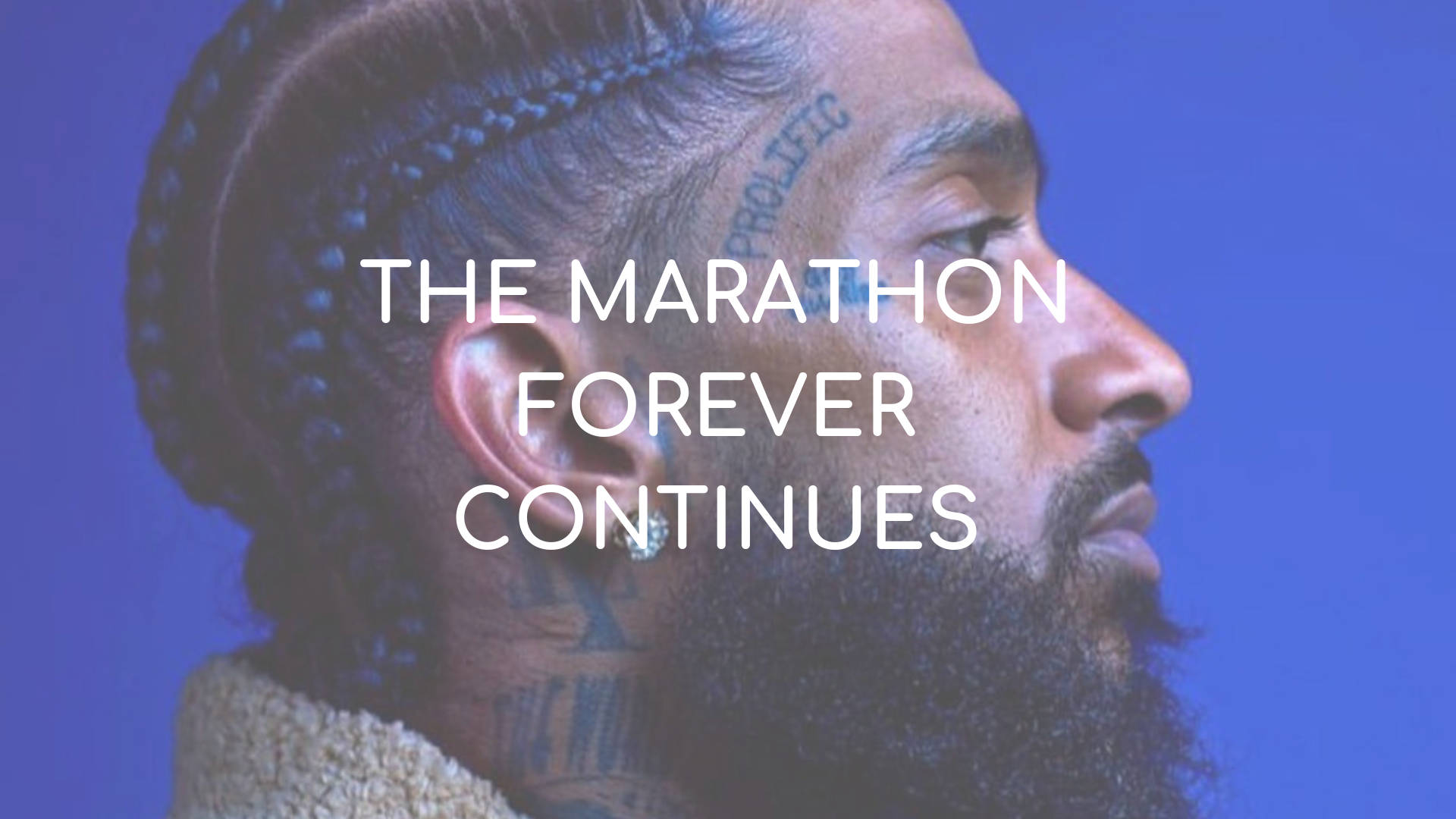 Close-up Of Nipsey Hussle, A Legend Of The Music Industry Background