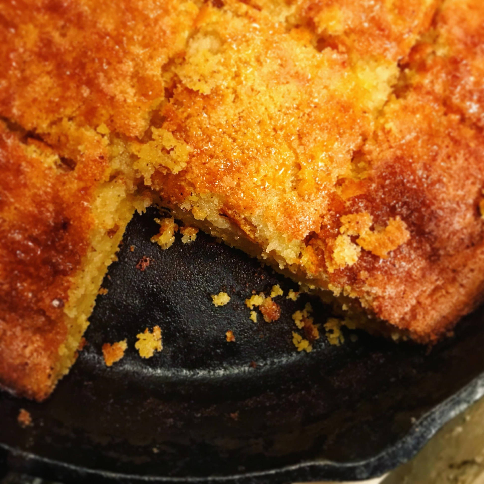 Close Up Of Pie With Buttermilk Background