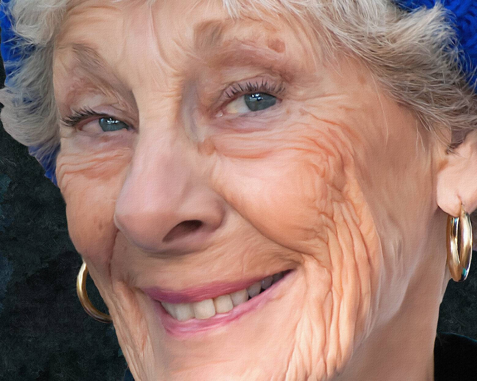 Close-up Photo Of An Old Woman Background