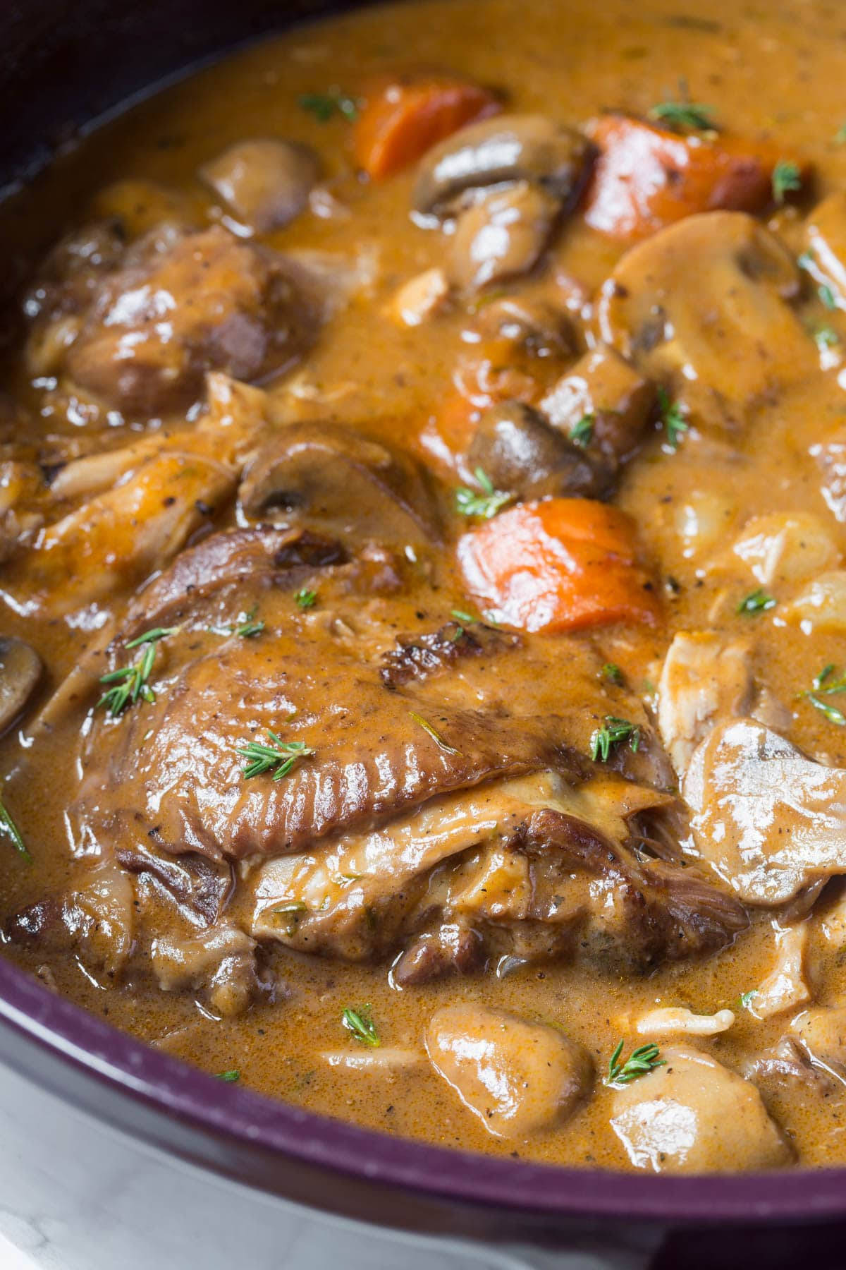 Close-up Photo Of Classic Coq Au Vin