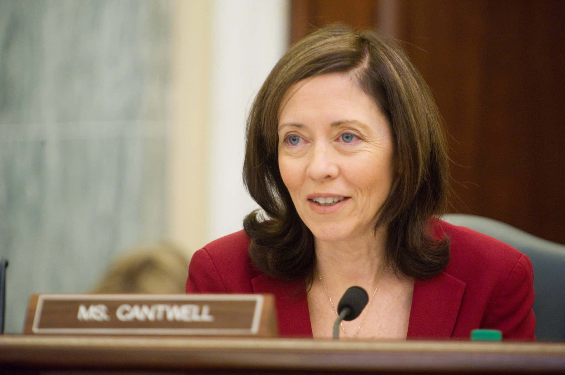 Close-up Photo Of Maria Cantwell Background
