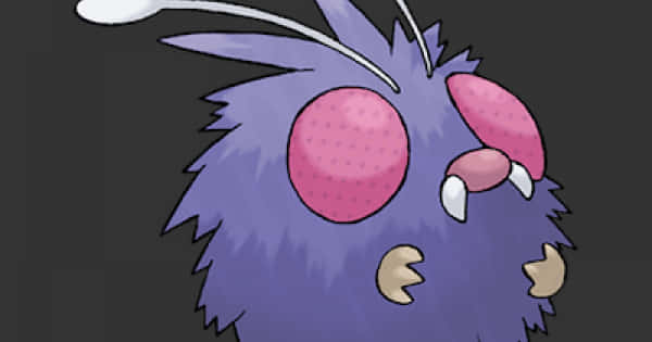 Close-up Photo Of Venonat Looking Up Background