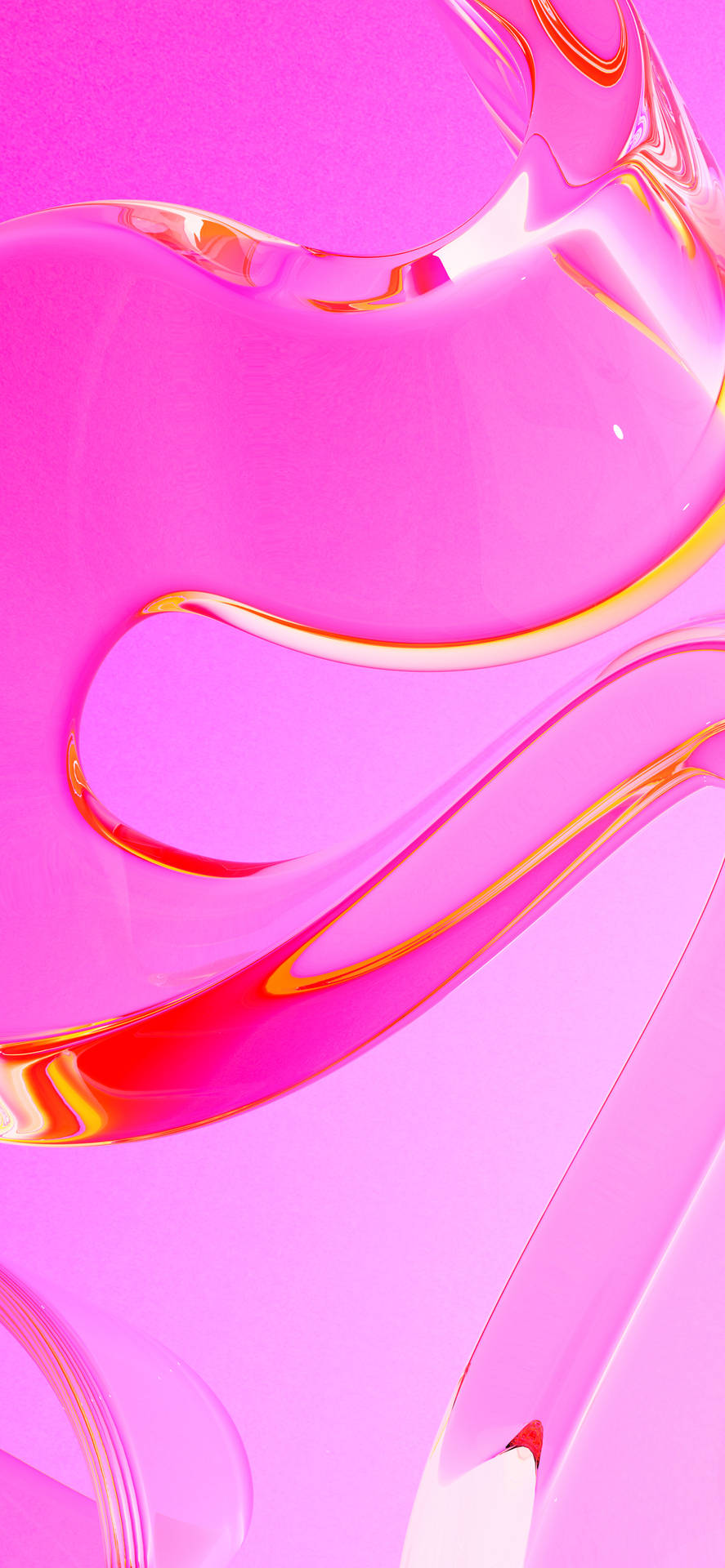 Close-up Pink Liquid Surface Mobile 3d