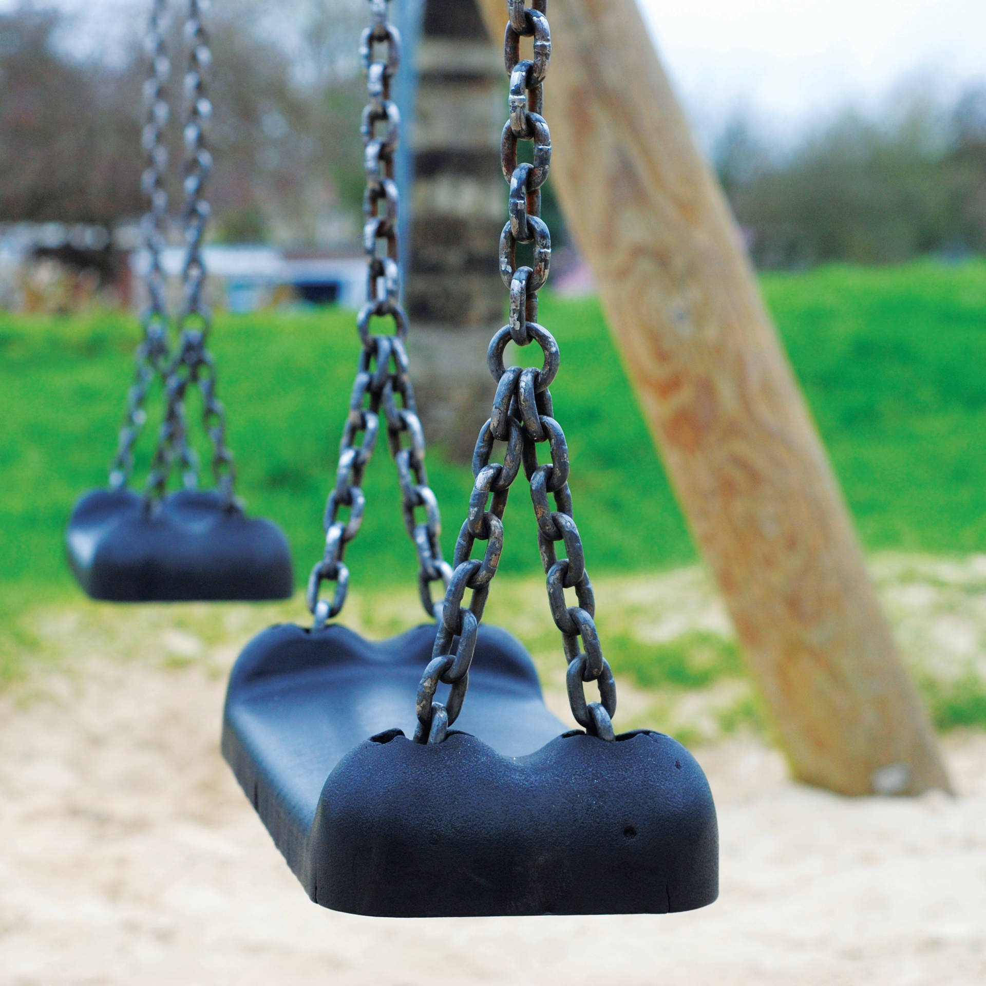 Close Up Playground Swing Background