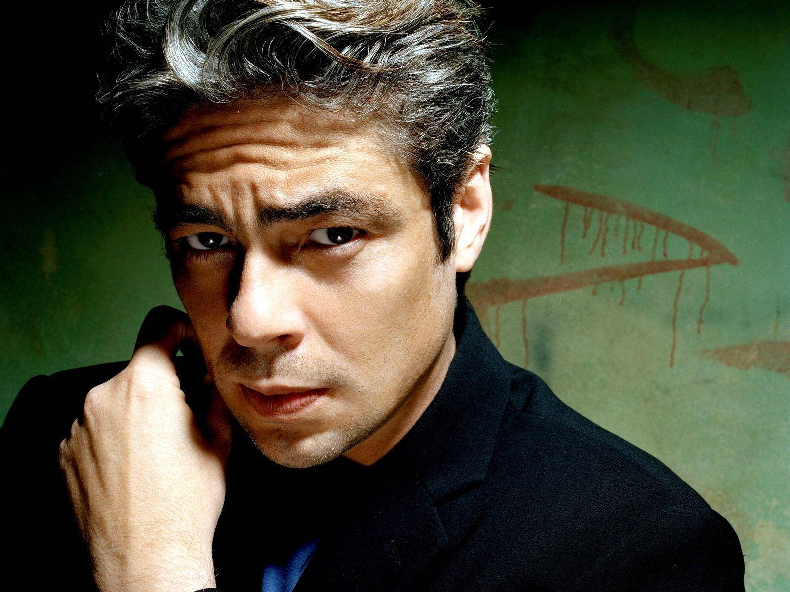 Close-up Portrait Of Benicio Del Toro Background