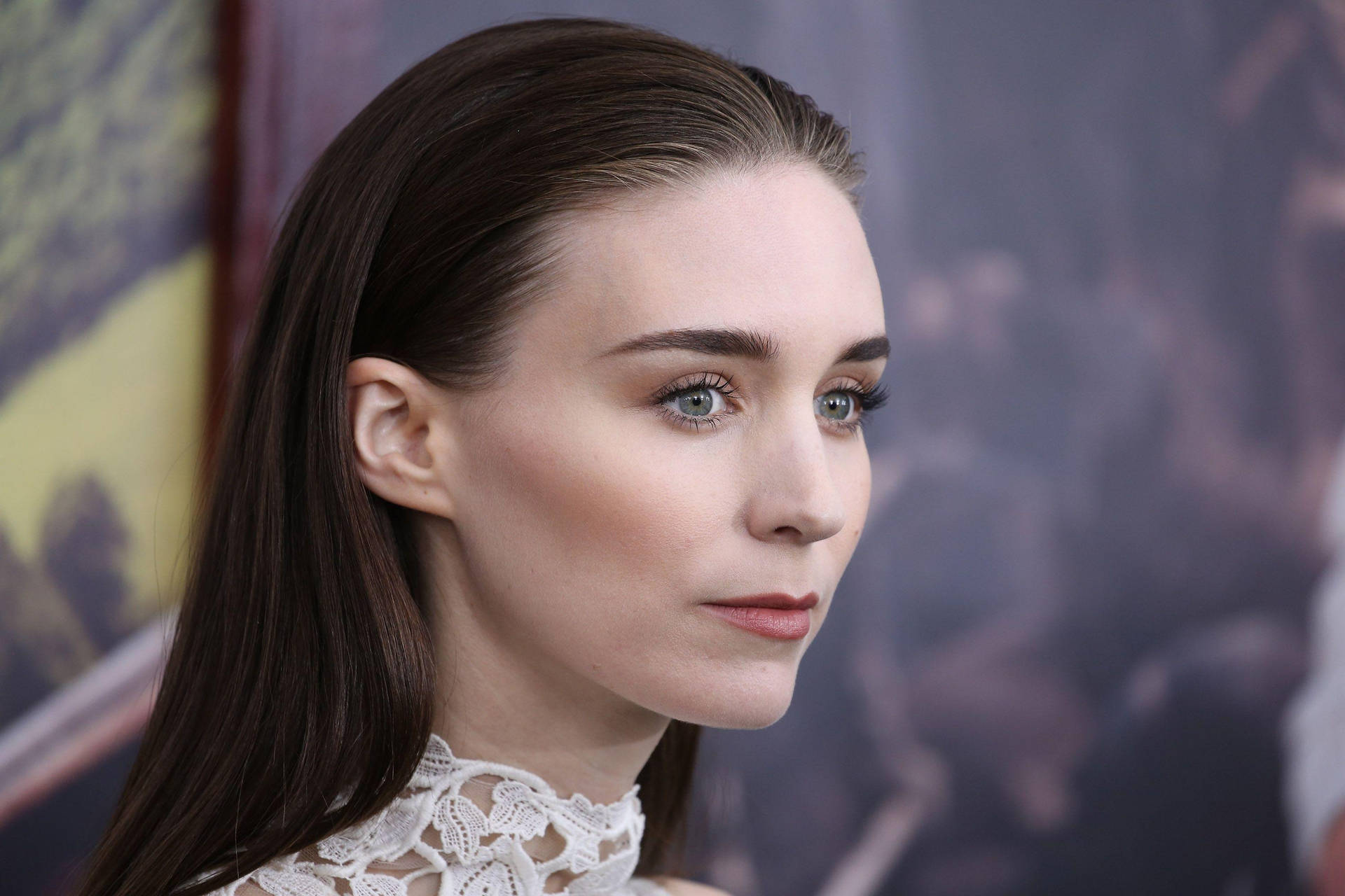 Close Up Portrait Of Rooney Mara Background