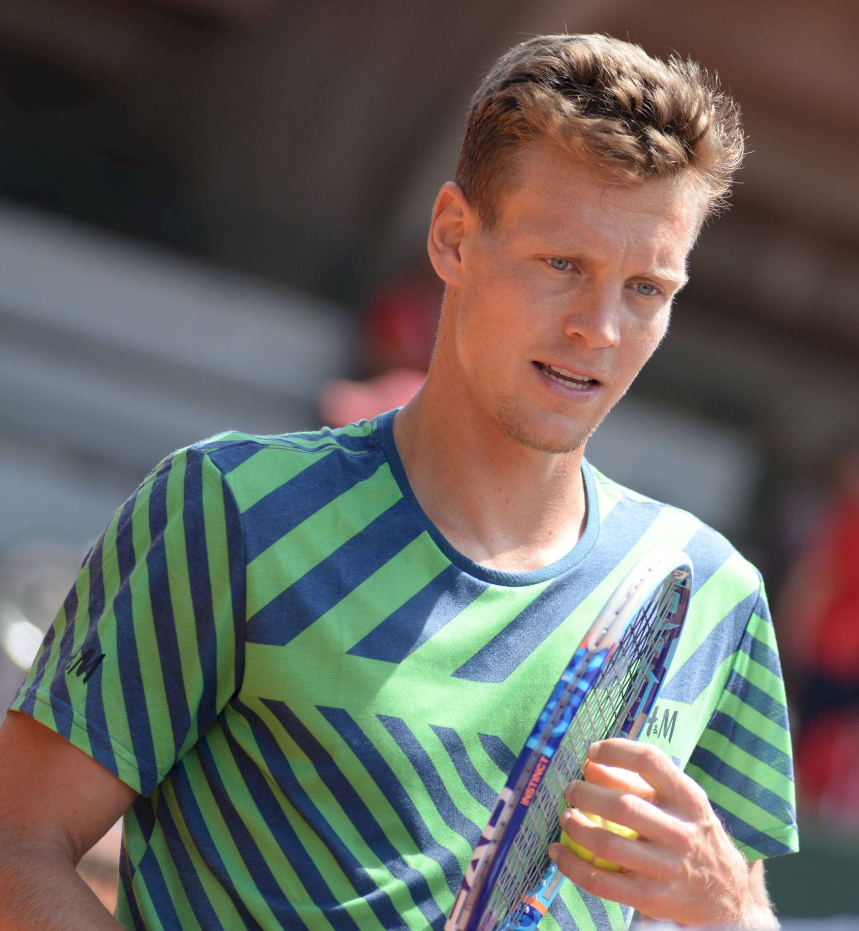 Close-up Portrait Of Tomas Berdych Background