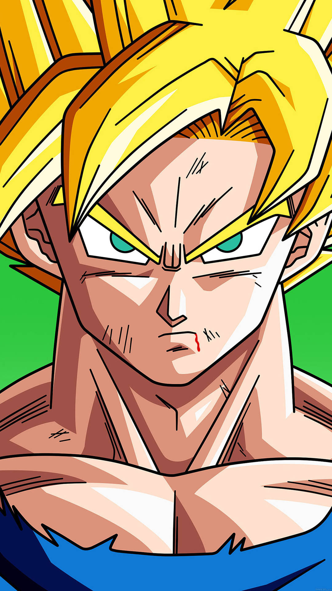 Close Up Portrait Saiyan Son Goku Iphone Background