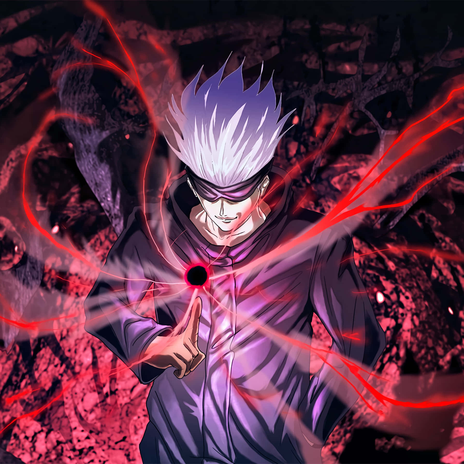 Close-up Power Gojo Pfp Background