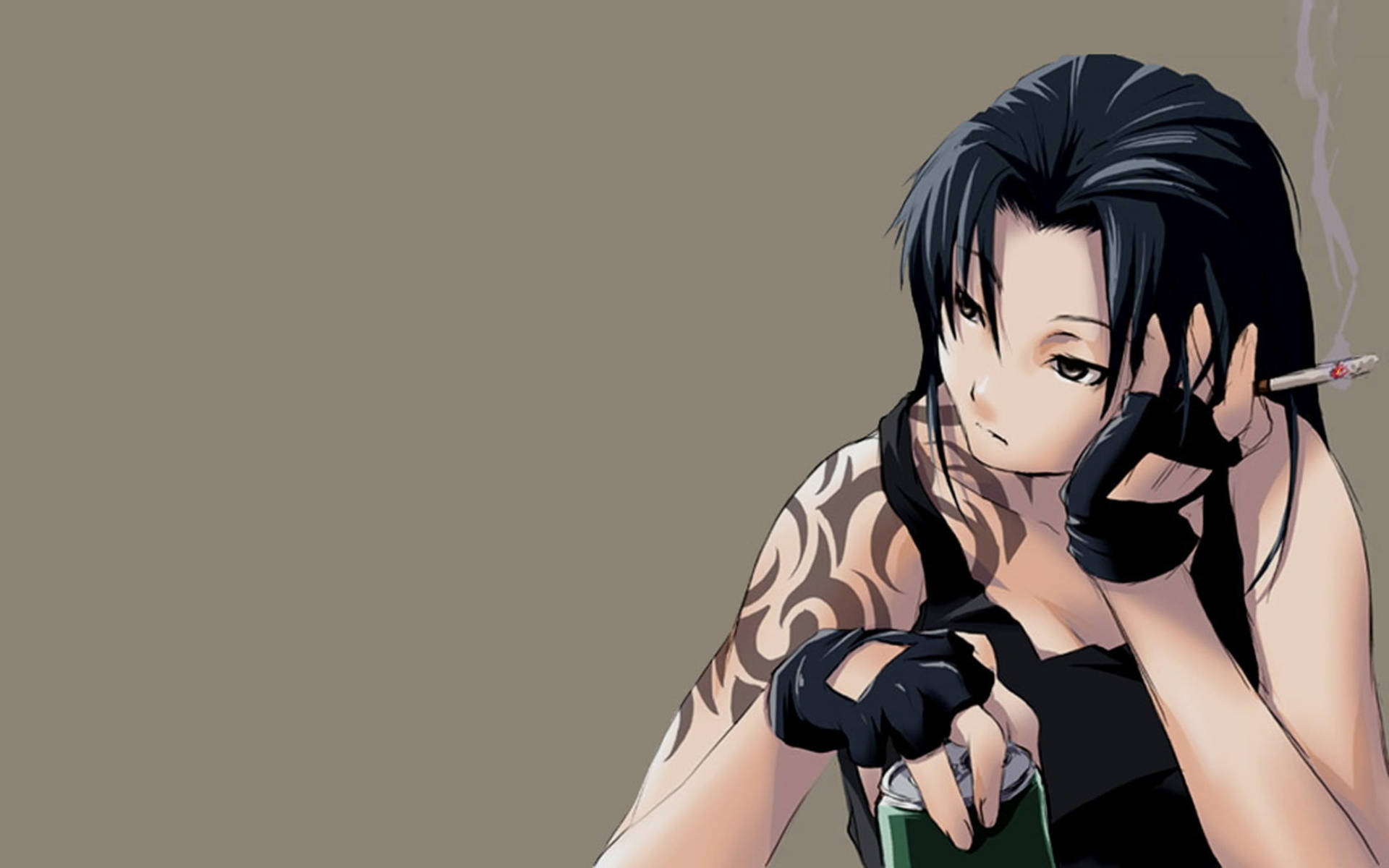 Close Up Revy Bored Background