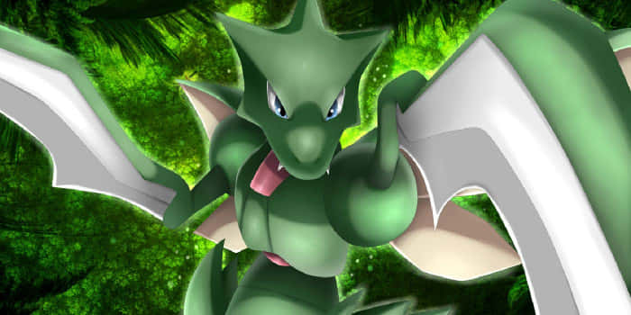 Close-up Scyther Blue Eyes Background