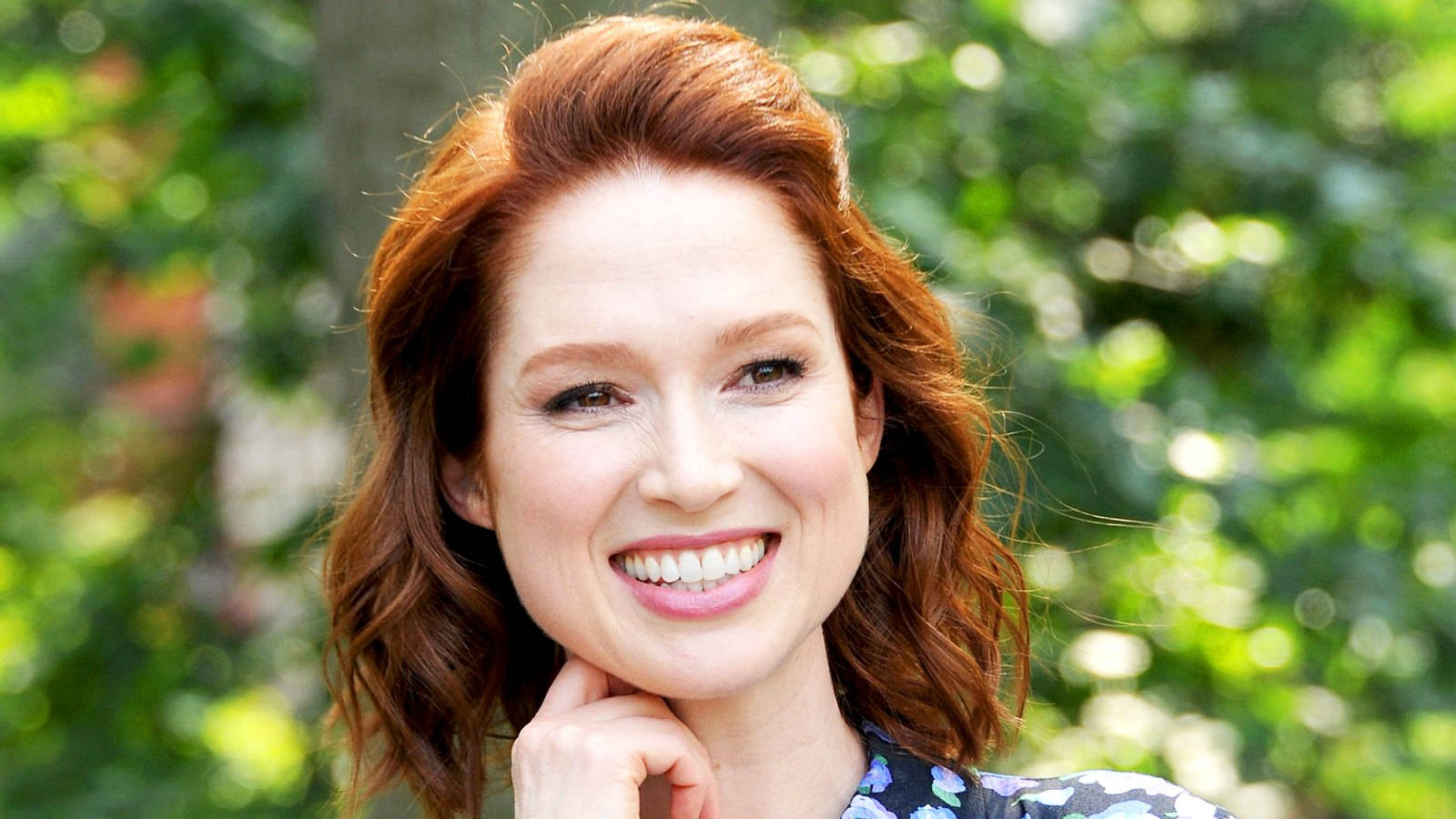 Close-up Shot American Actress Ellie Kemper