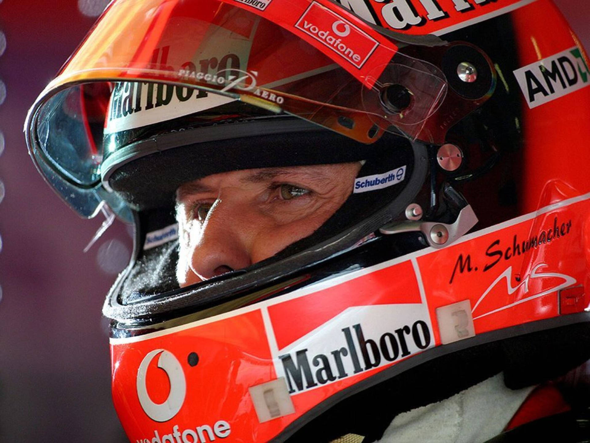Close-up Shot Michael Schumacher Background