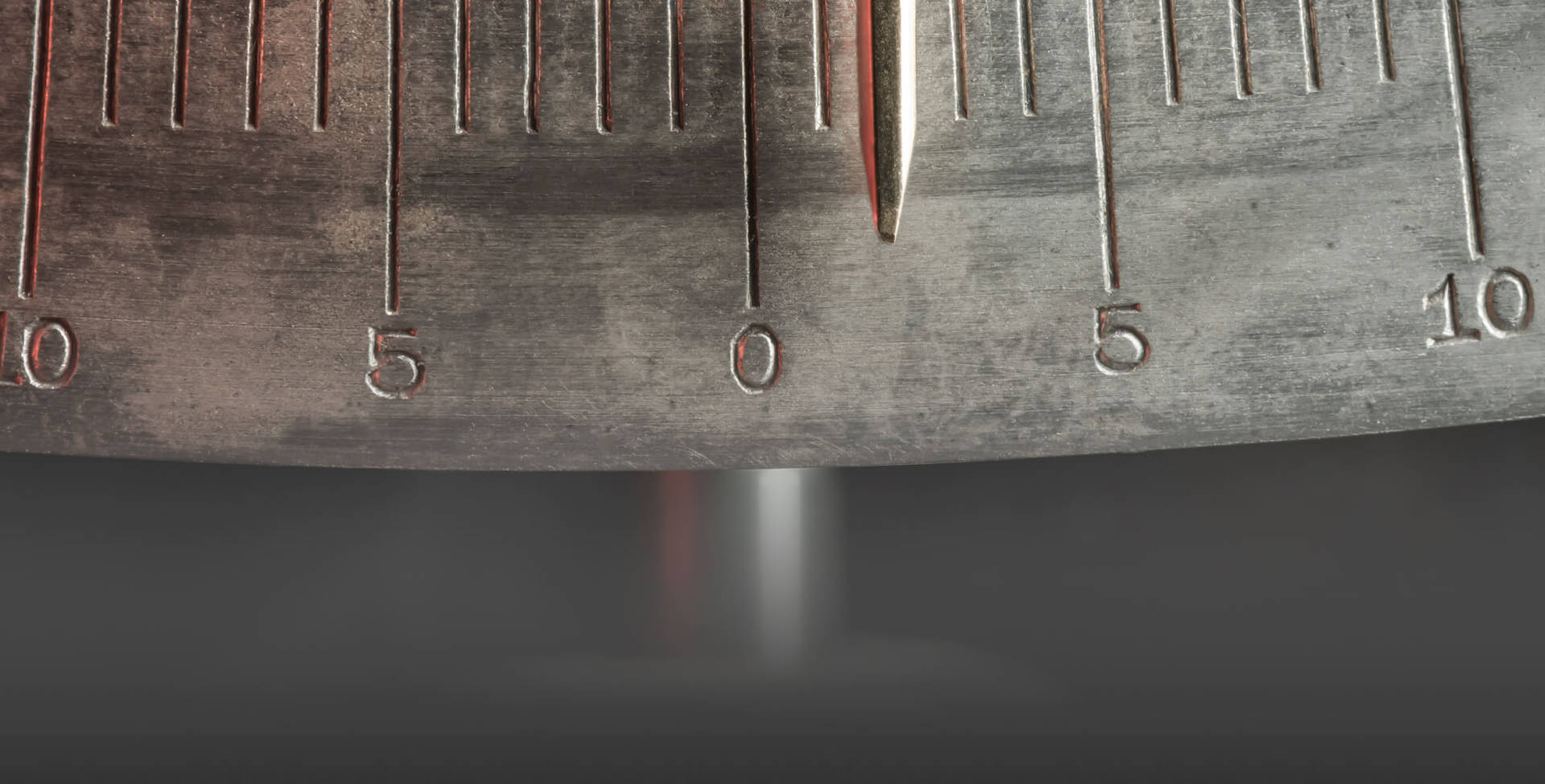 Close-up Shot Of An Iron Measuring Tool Background