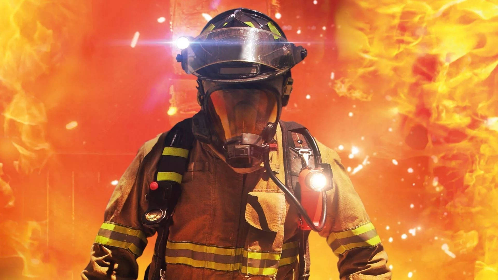 Close-up Shot Of Firefighter Background