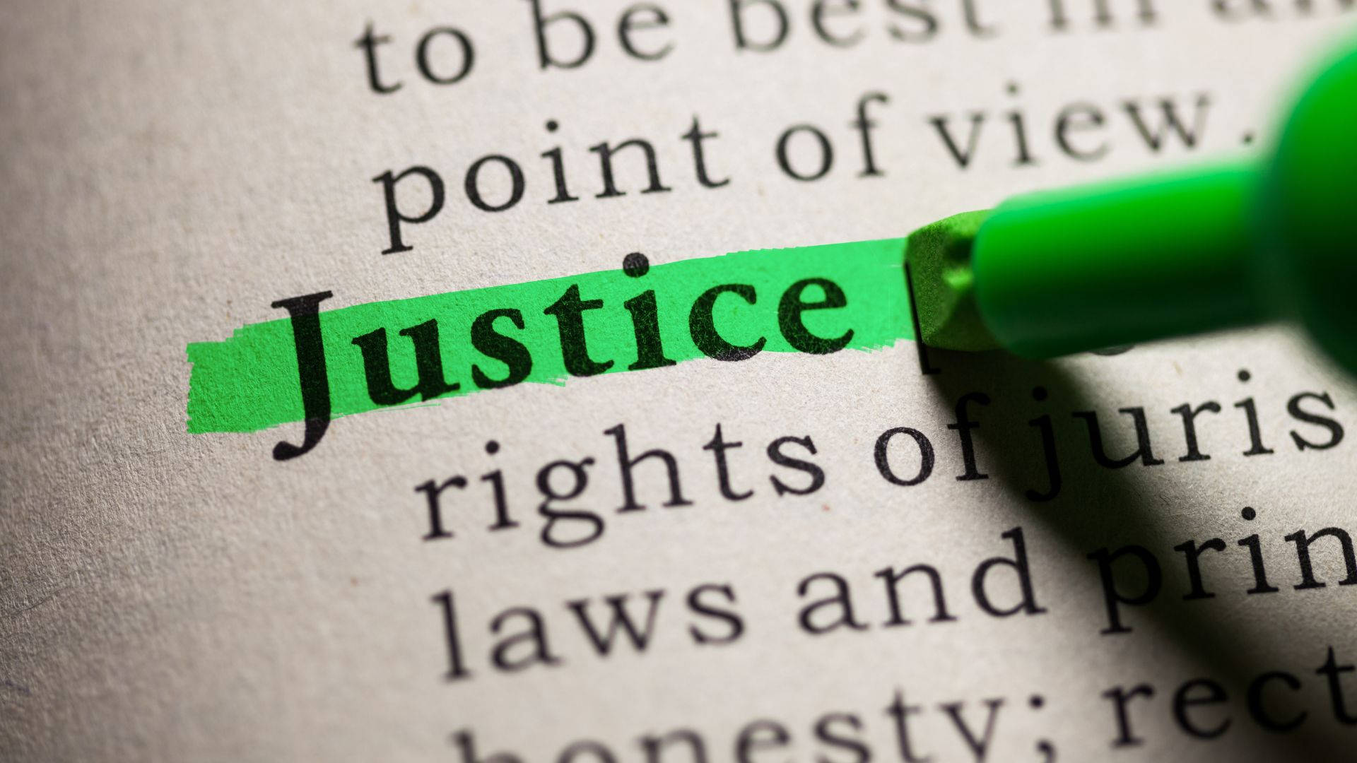 Close-up Shot Of Justice Highlighter Pen