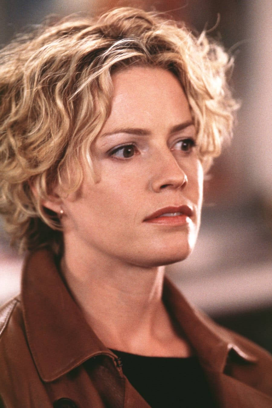 Close Up Sideview Of Elisabeth Shue Looking To The Left Background