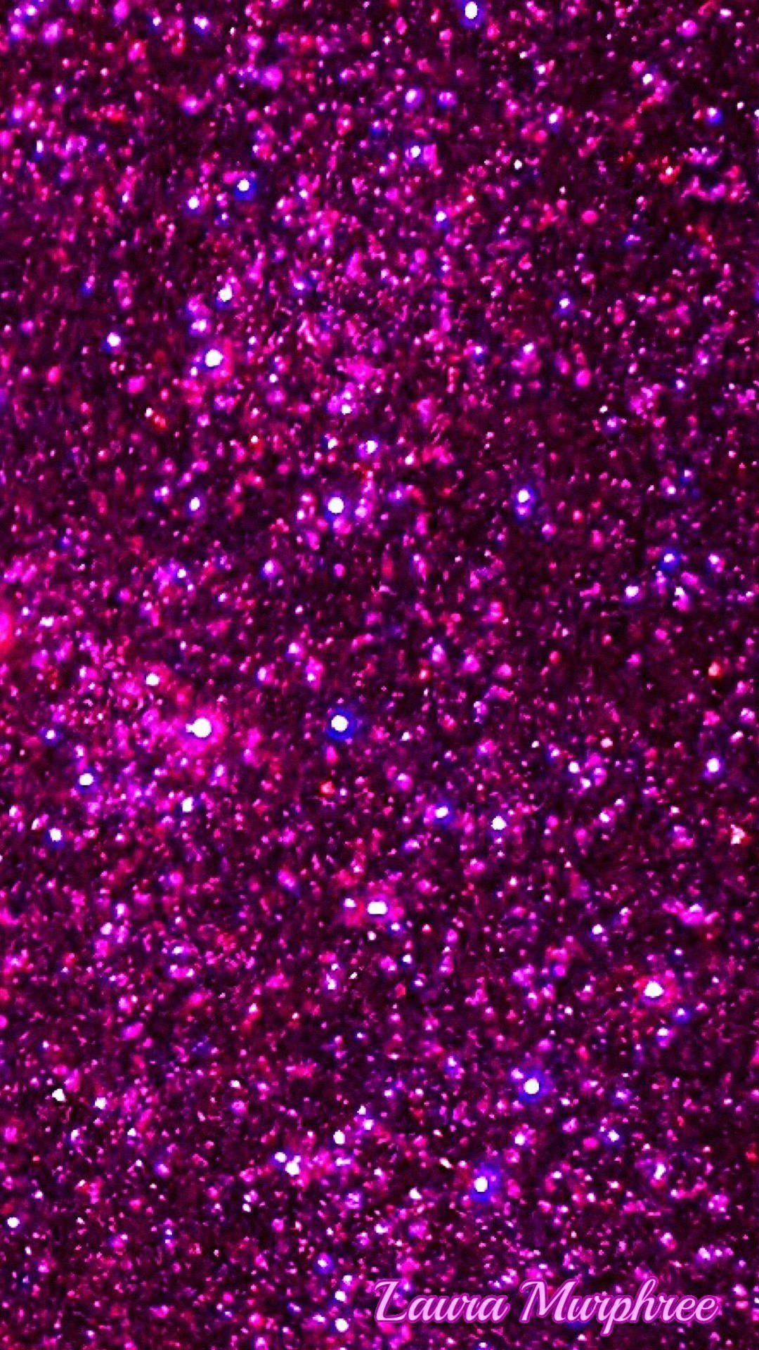 Close Up Sparkly Purple Glitter Background