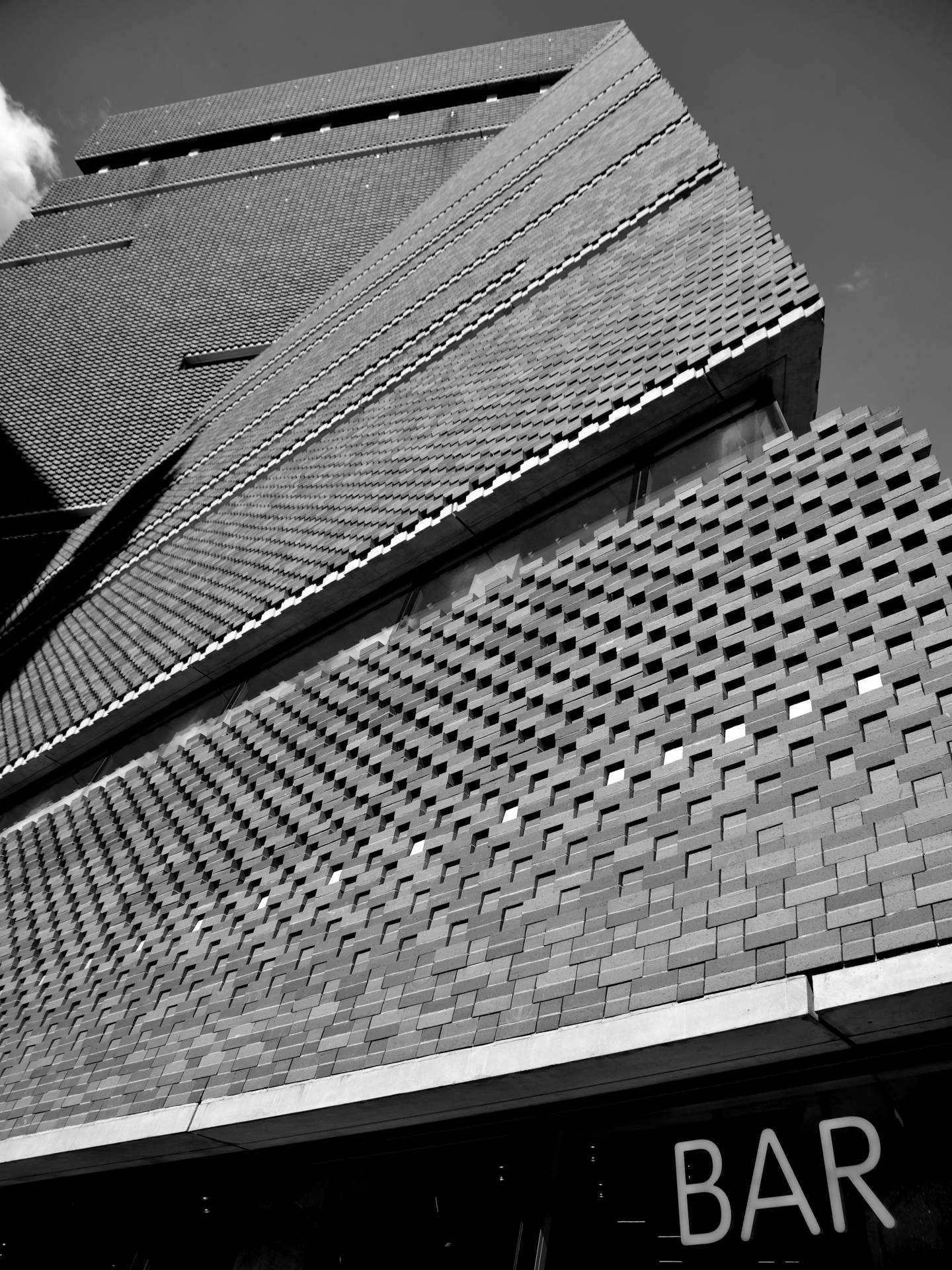 Close-up Tate Modern Building Background