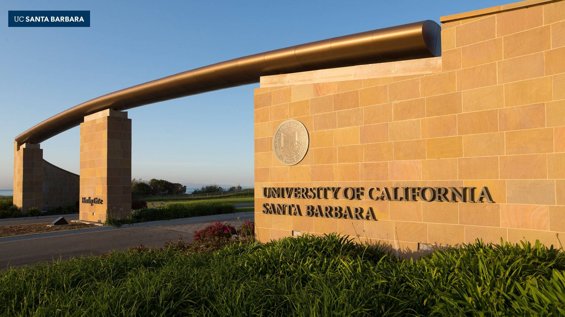 Close-up Ucsb Entrance Background