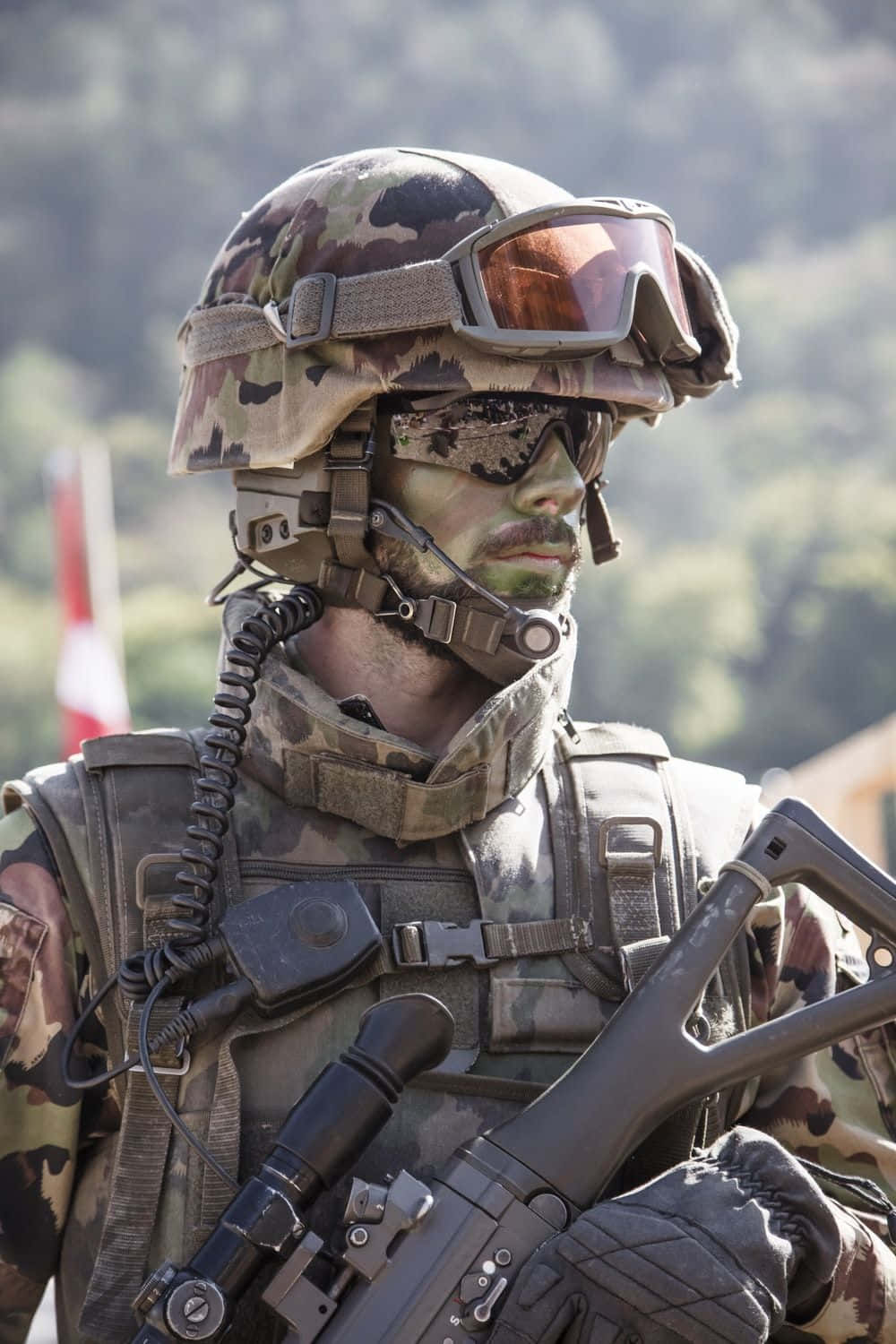 Close-up Uniform Soldier Background