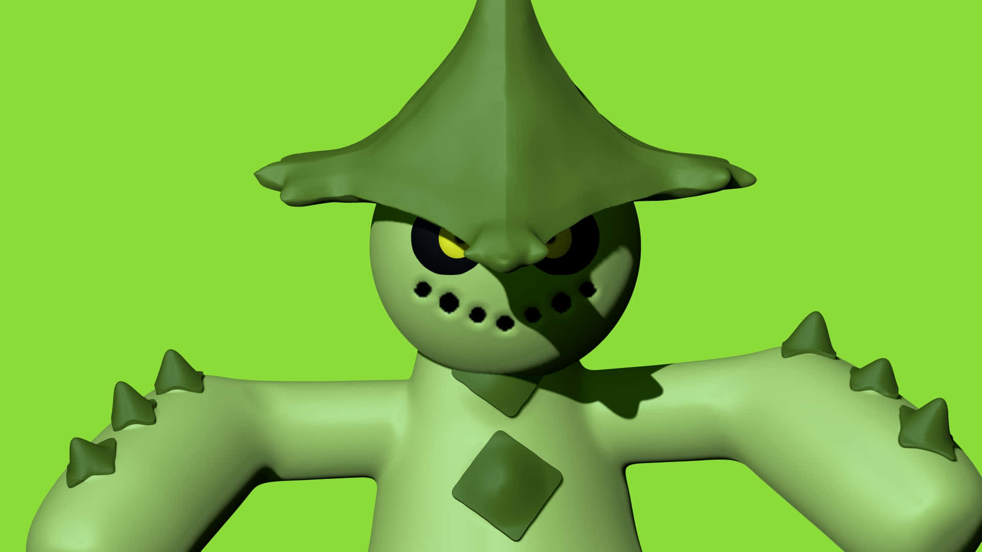 Close-up View Of Cacturne Background