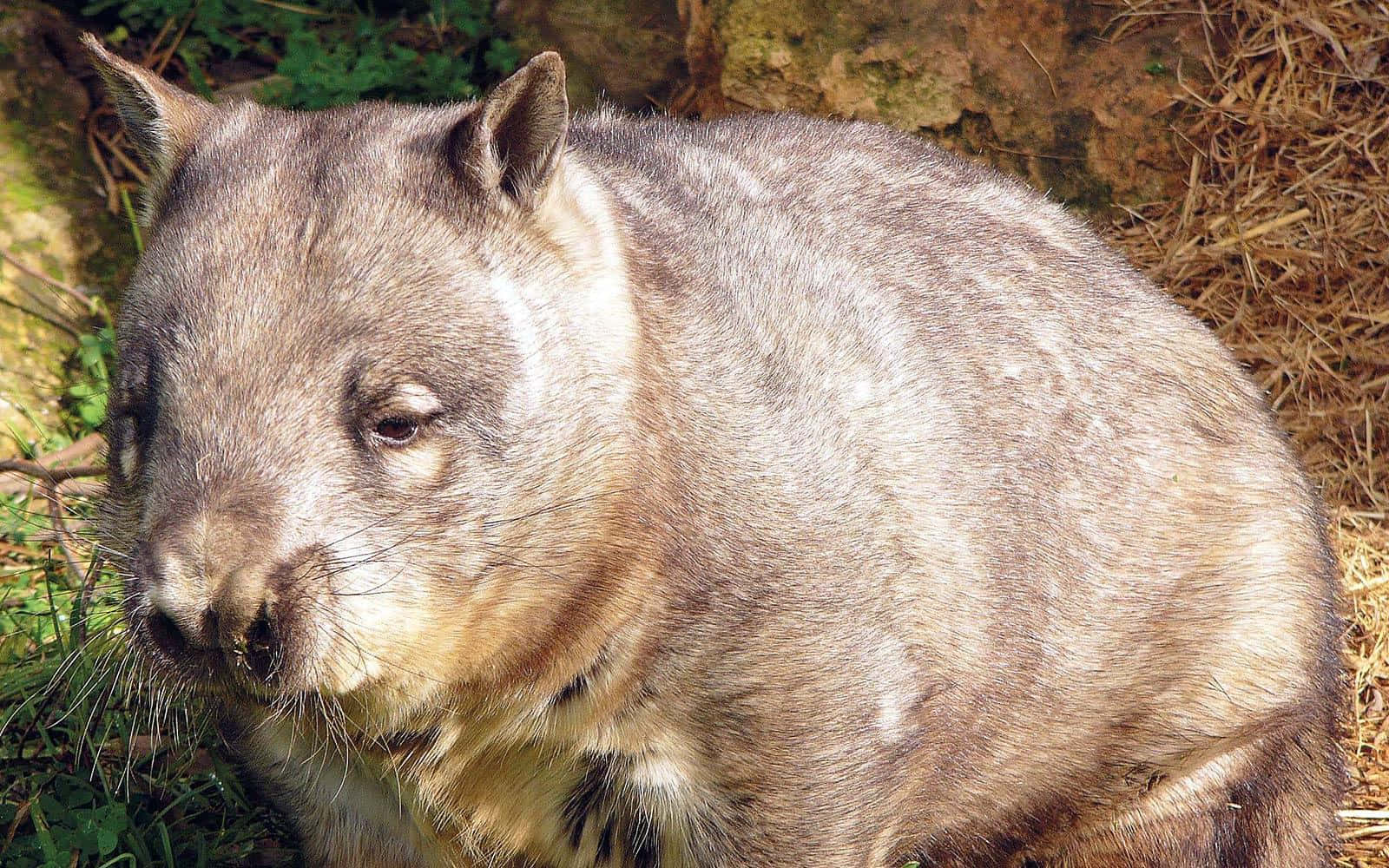 Close Up Wombat Portrait