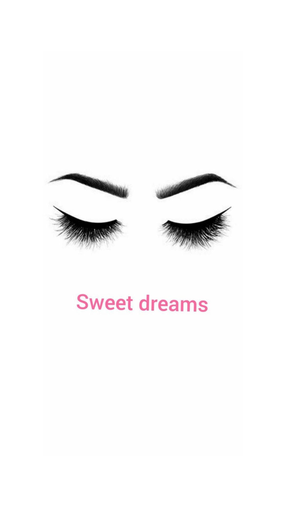 Closed Eyes For Sweet Dreams Background
