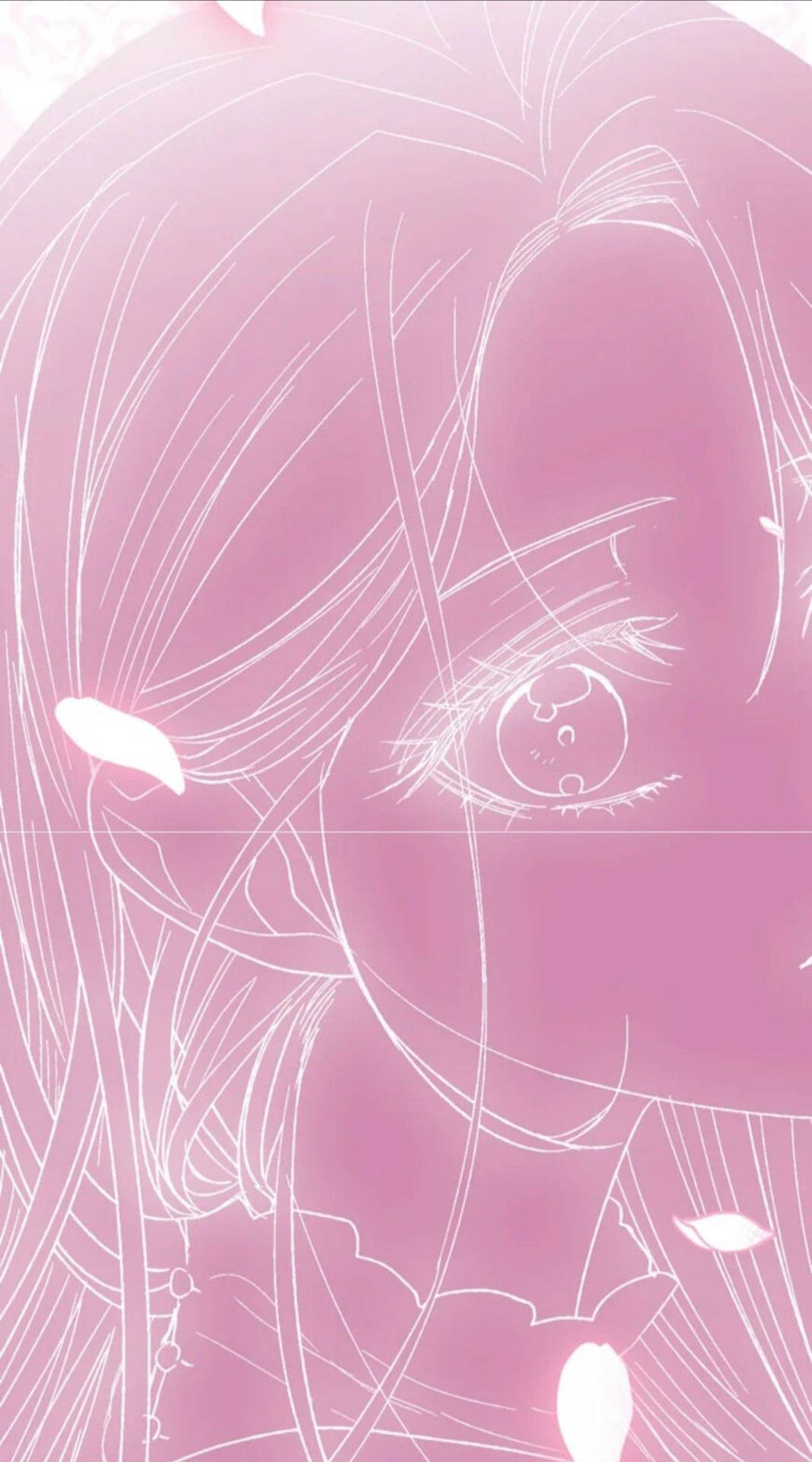 Closeup Aesthetic Pink Anime Girl Face