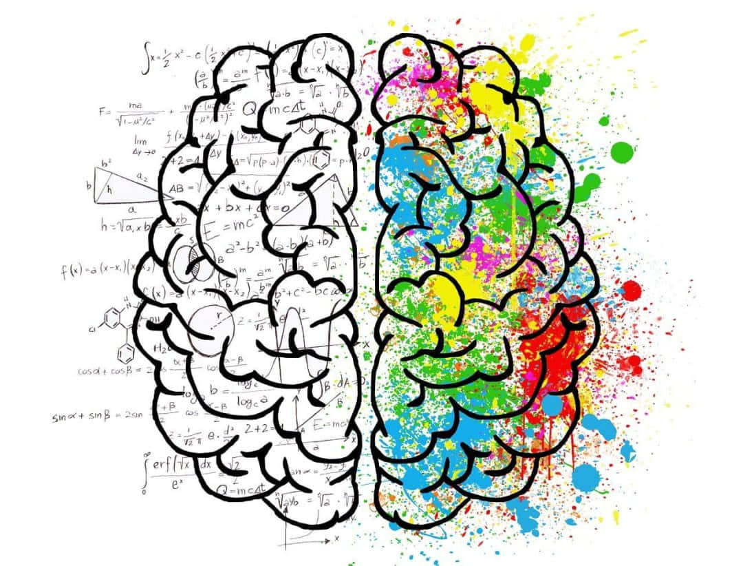 Closeup Detail Of A Perturbed Human Brain Background