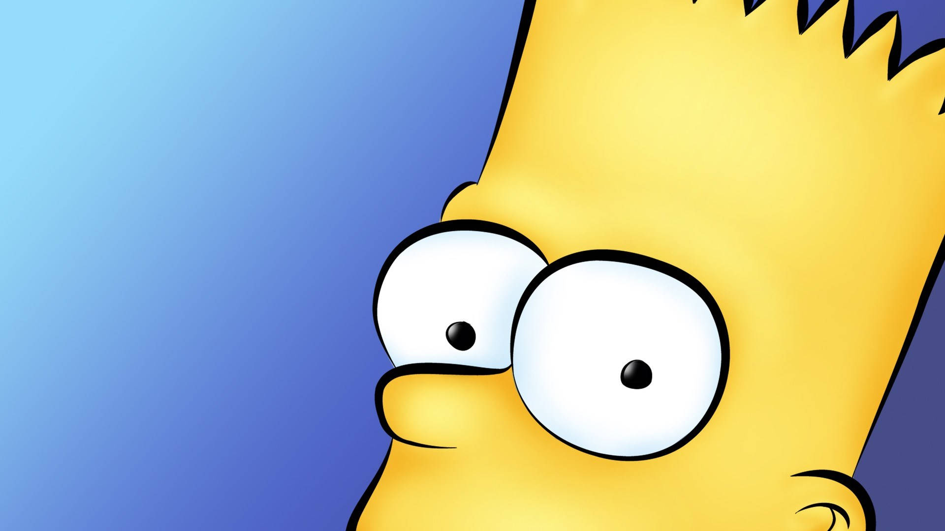Closeup Of Bart Simpson Background