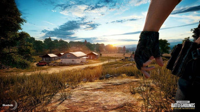 Closeup Of Hand Near Farm Pubg Banner