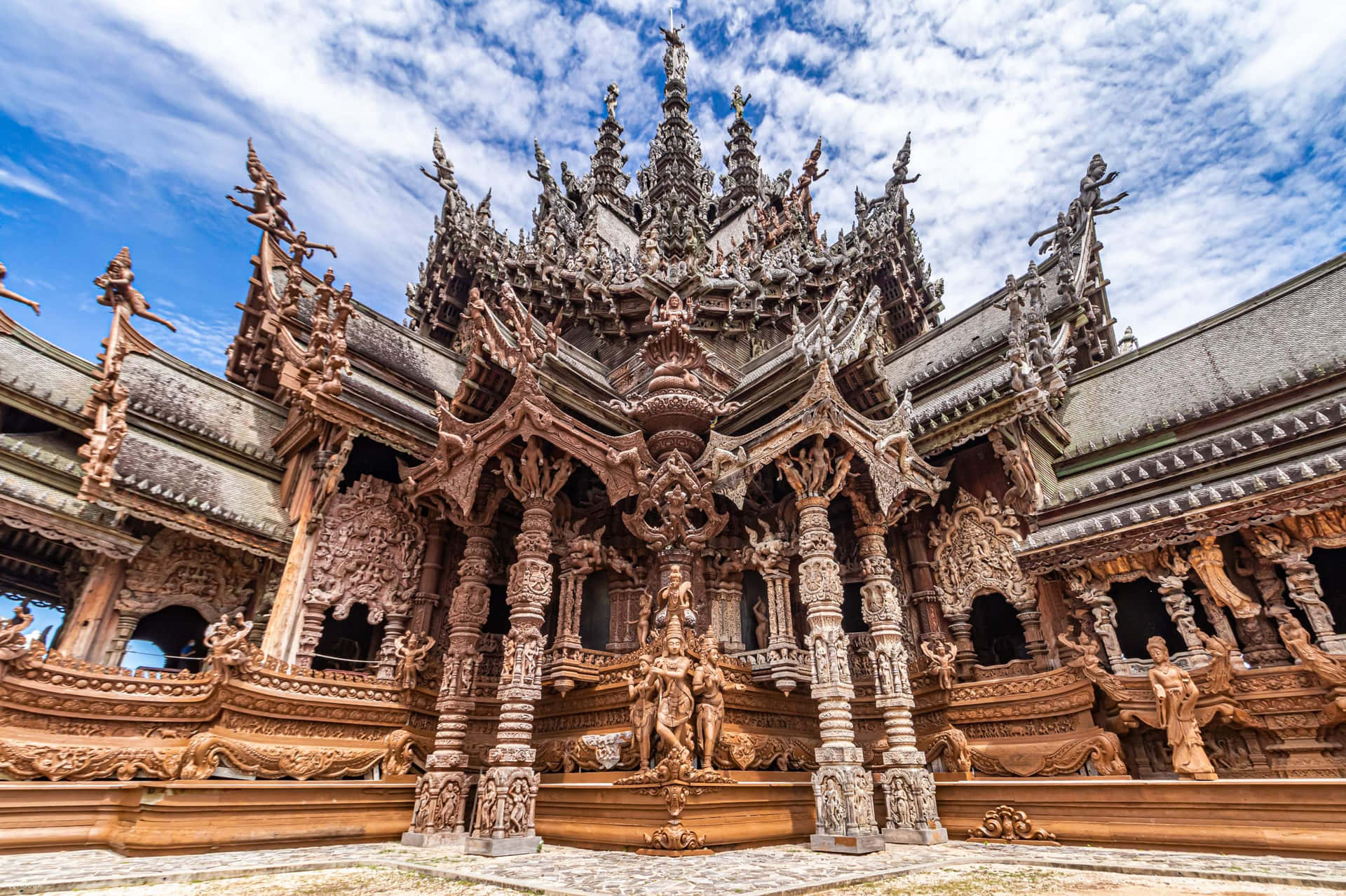 Closeup Of The Architecture Of Sanctuary Of Truth