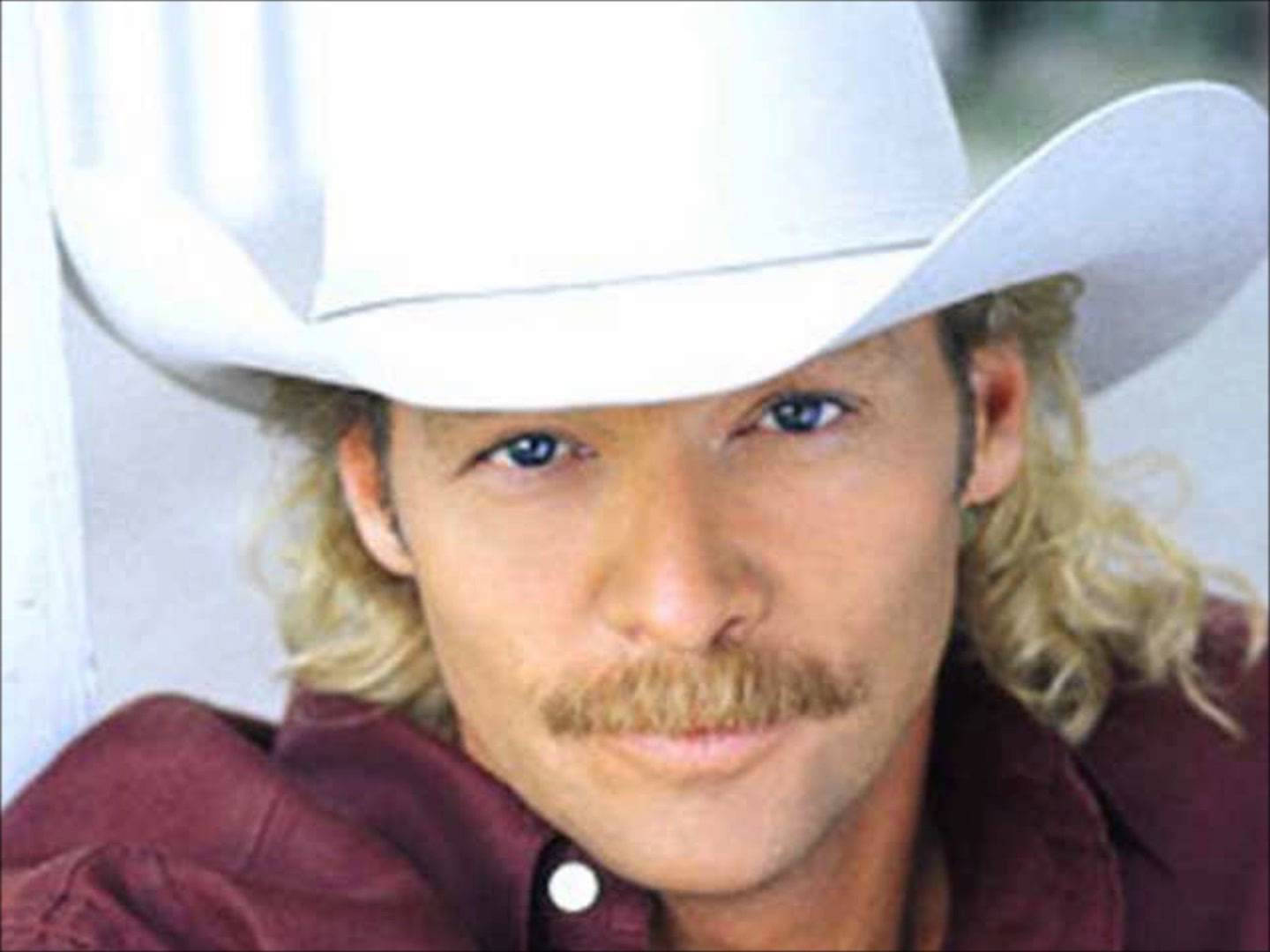 Closeup Photo Of Young Alan Jackson Background