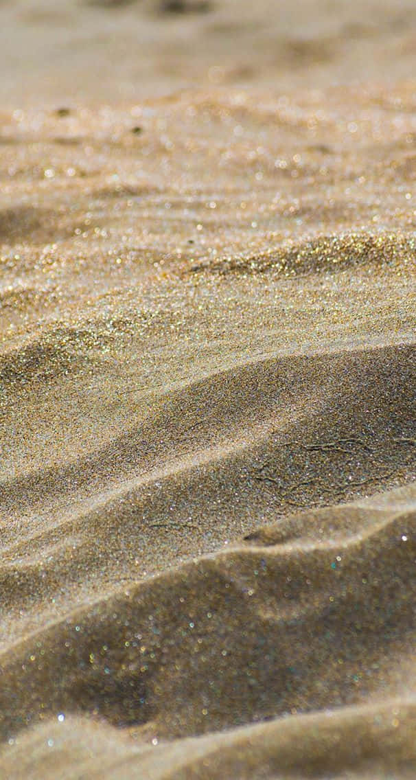 Closeup Shiny Sand Grains Background