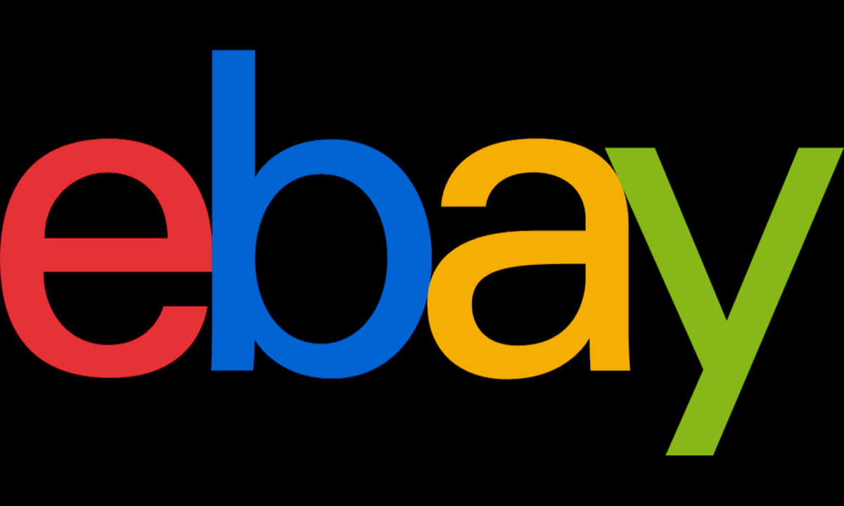 Closeup View Of Ebay Uk Logo Background