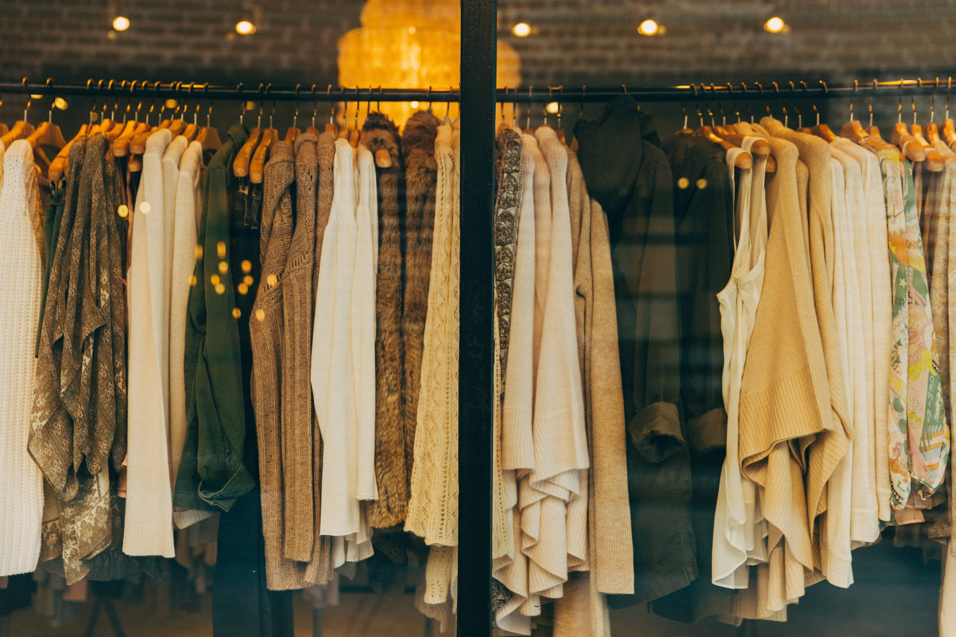 Clothes Display In A Boutique