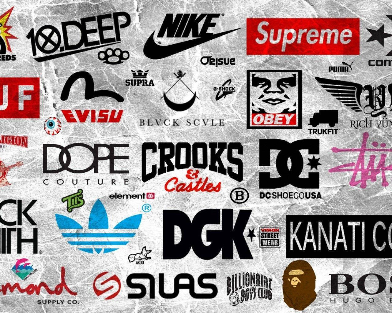 Clothing Brands Collage